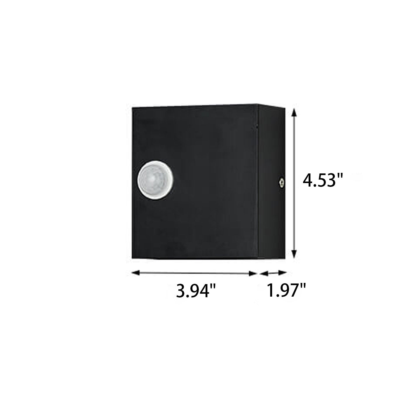 Moderne einfache quadratische LED-Körper-Sensor-Wandlampe