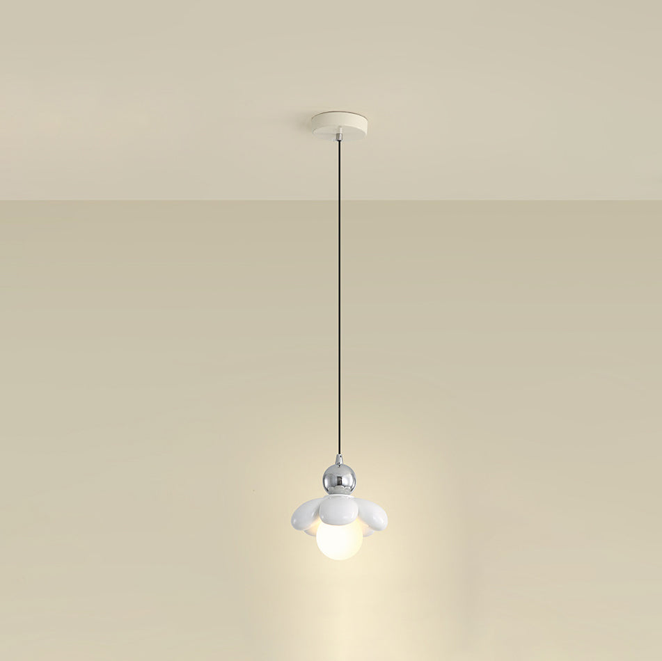 Zeitgenössische skandinavische Petal Eisenharz 1 - Licht Pendelleuchte für das Schlafzimmer