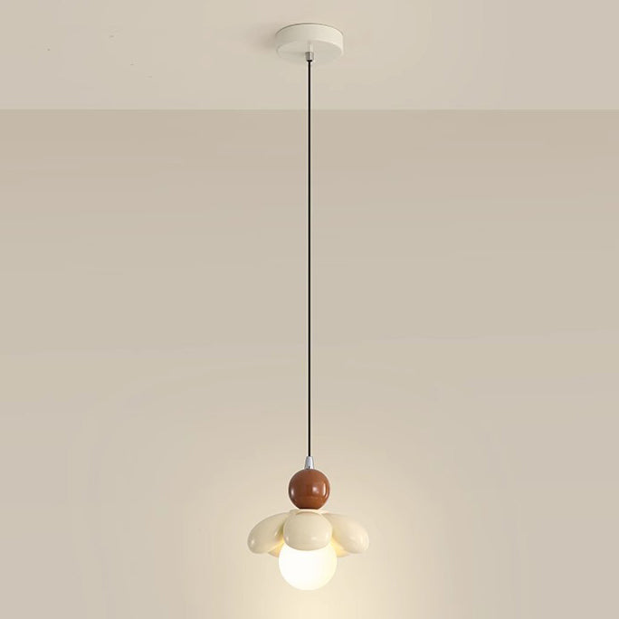 Zeitgenössische skandinavische Petal Eisenharz 1 - Licht Pendelleuchte für das Schlafzimmer