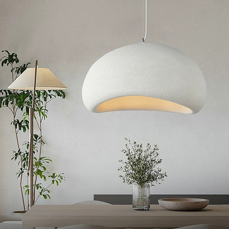 Zeitgenössische Skandinavische Halbrasierer Polystyrol 1 - Licht Pendelleuchte Für Esszimmer