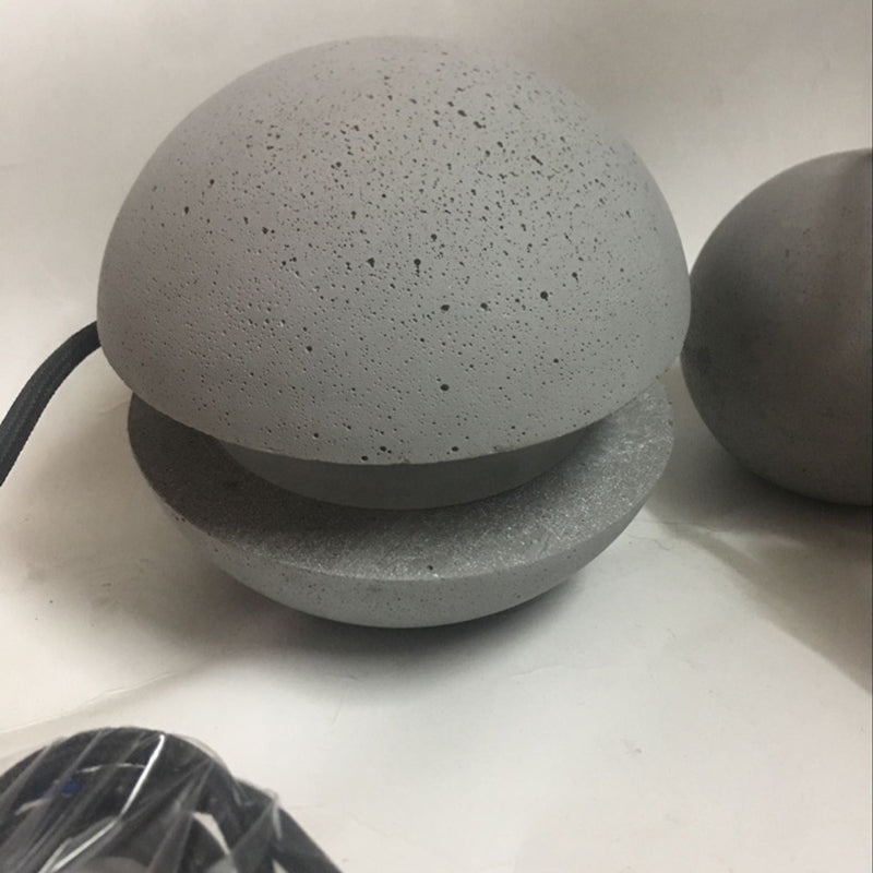 Zeitgenössische skandinavische Planeten Mond Zement Aluminium Acryl 1-Licht Pendelleuchte für das Schlafzimmer