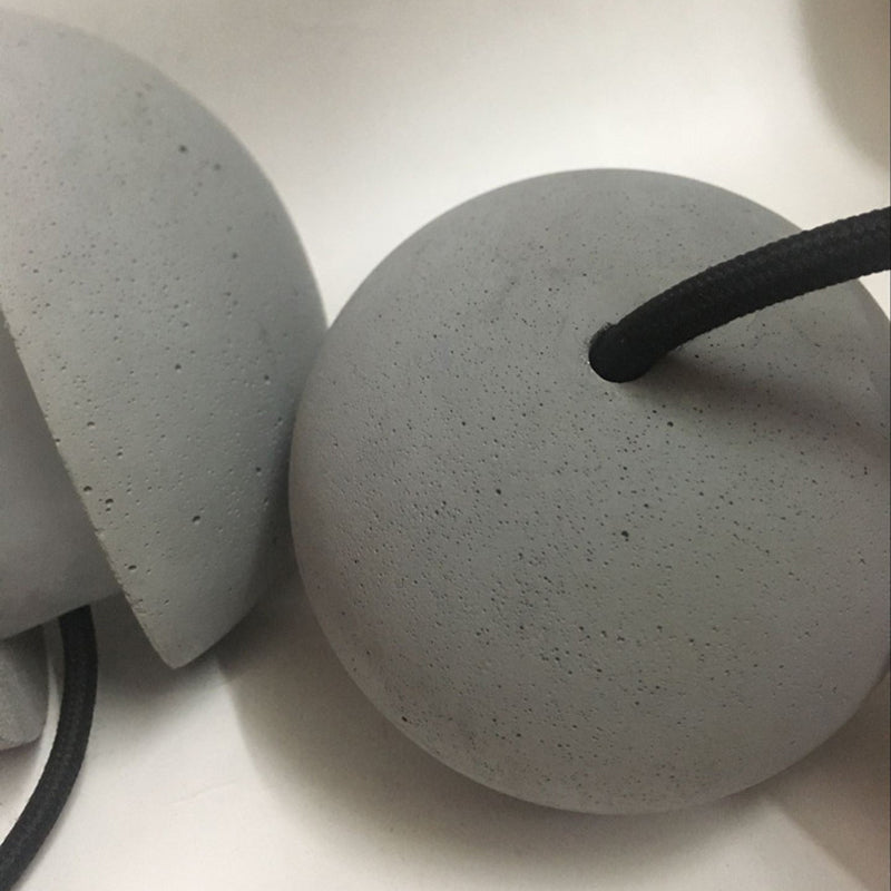 Zeitgenössische skandinavische Planeten Mond Zement Aluminium Acryl 1-Licht Pendelleuchte für das Schlafzimmer