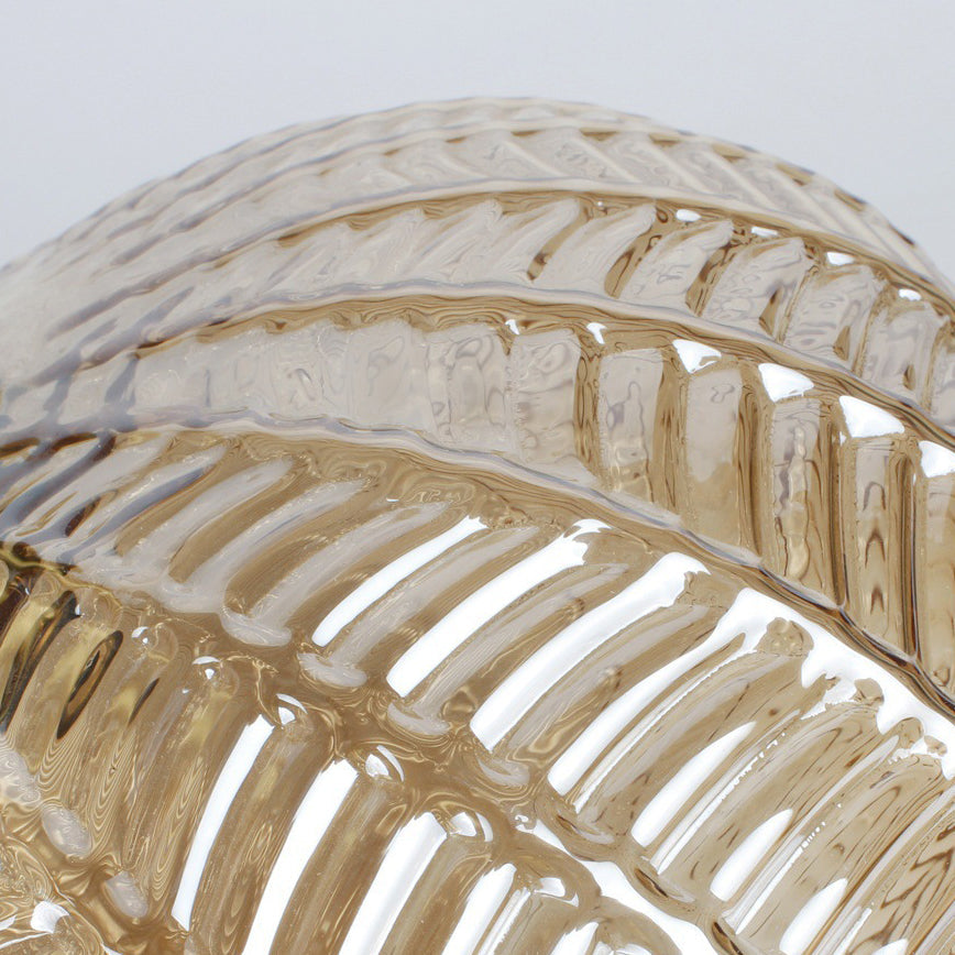 Zeitgenössische skandinavische ovale runde Säulen-Glas-Eisen 1-Licht Pendelleuchte für das Wohnzimmer