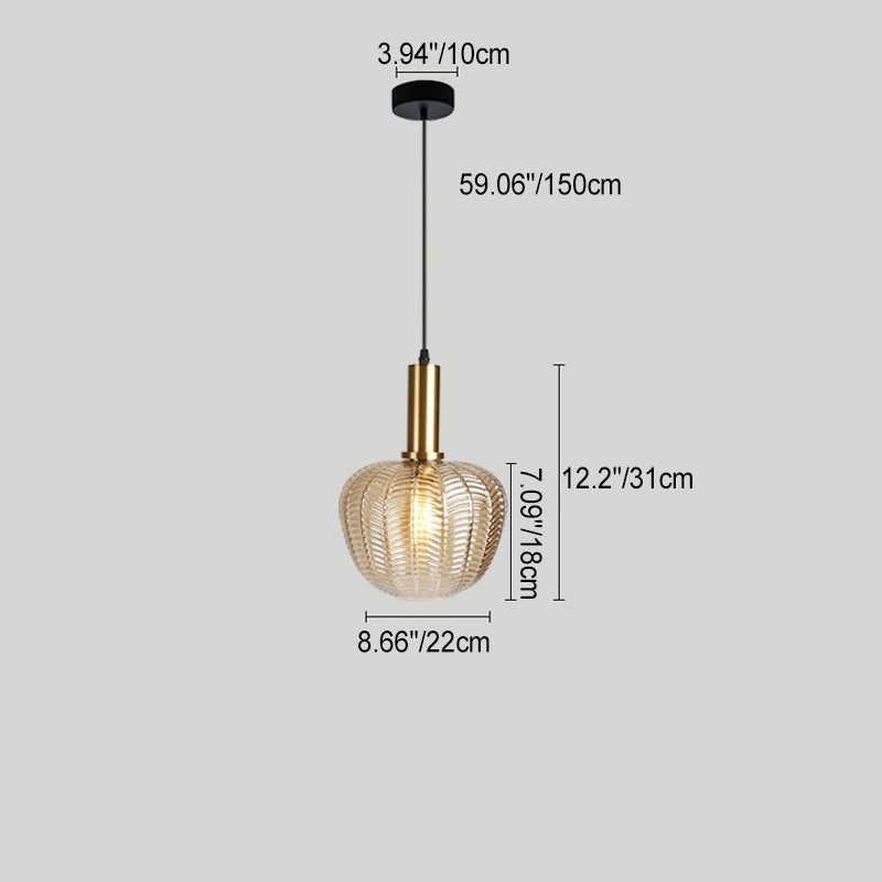 Zeitgenössische skandinavische ovale runde Säulen-Glas-Eisen 1-Licht Pendelleuchte für das Wohnzimmer