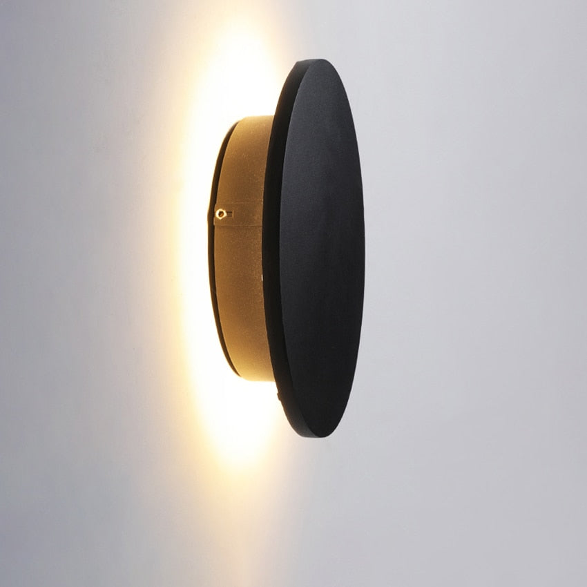 Almos - Outdoor wasserdichte runde LED-Wandleuchte