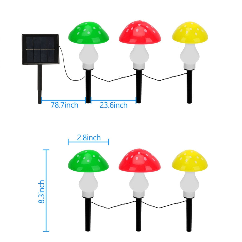 Eara - Solar-Pilz-Multicolor-Gartenlicht