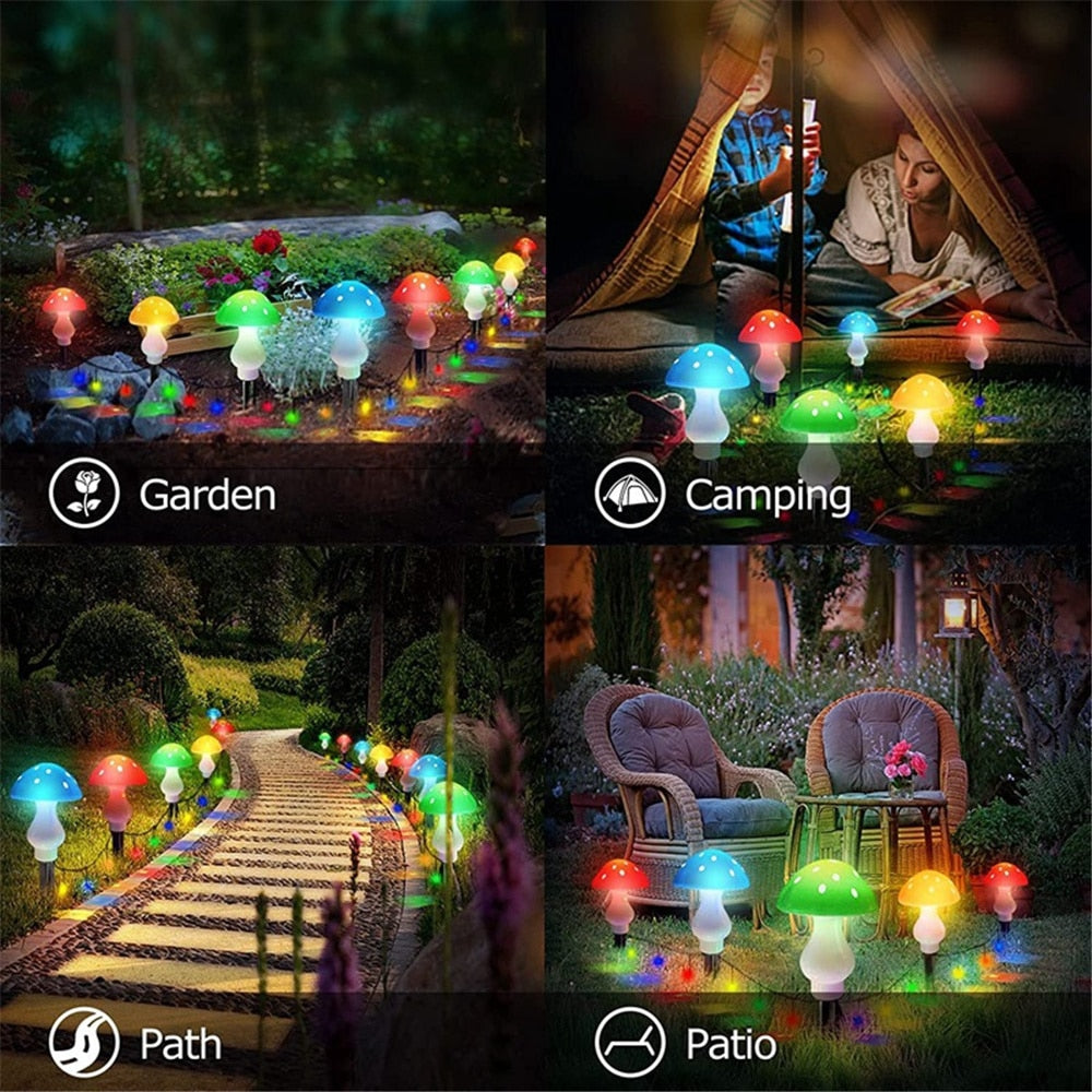 Eara - Solar-Pilz-Multicolor-Gartenlicht