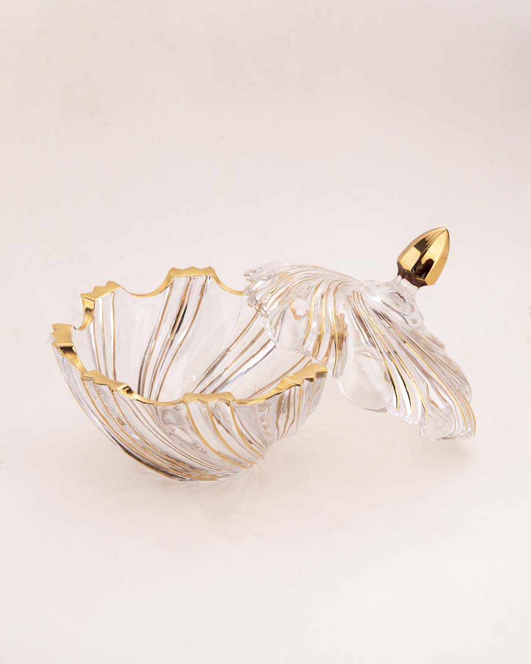 Spiral Winds Kristallglas Bonbon Glas mit Deckel