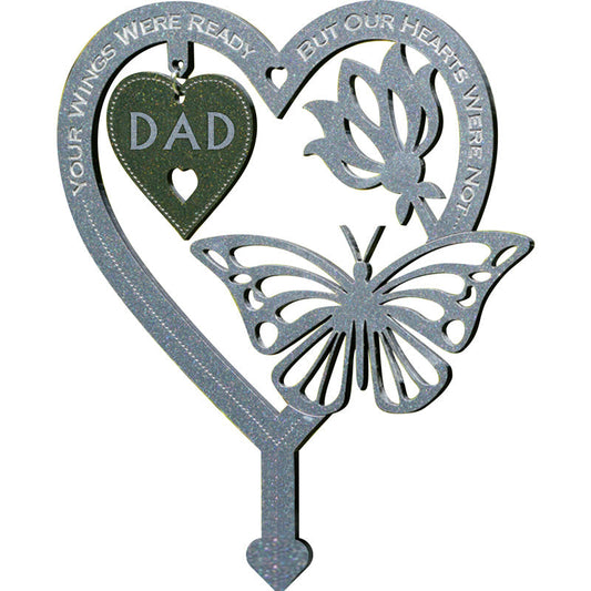 🦋Gedenkgeschenk Schmetterlingsornament - Garten Gedenktafel