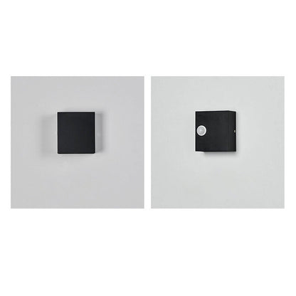 Moderne einfache quadratische LED-Körper-Sensor-Wandlampe
