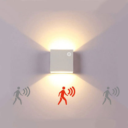 Moderne einfache quadratische LED-Körper-Sensor-Wandlampe