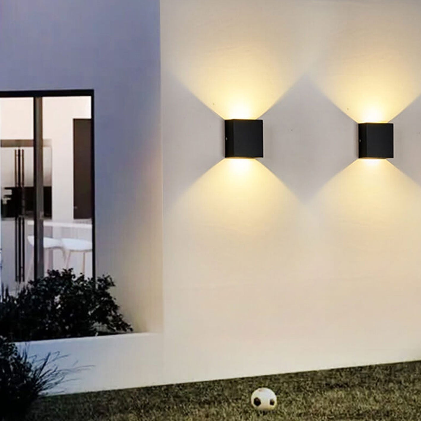 Moderne einfache quadratische LED-Körper-Sensor-Wandlampe