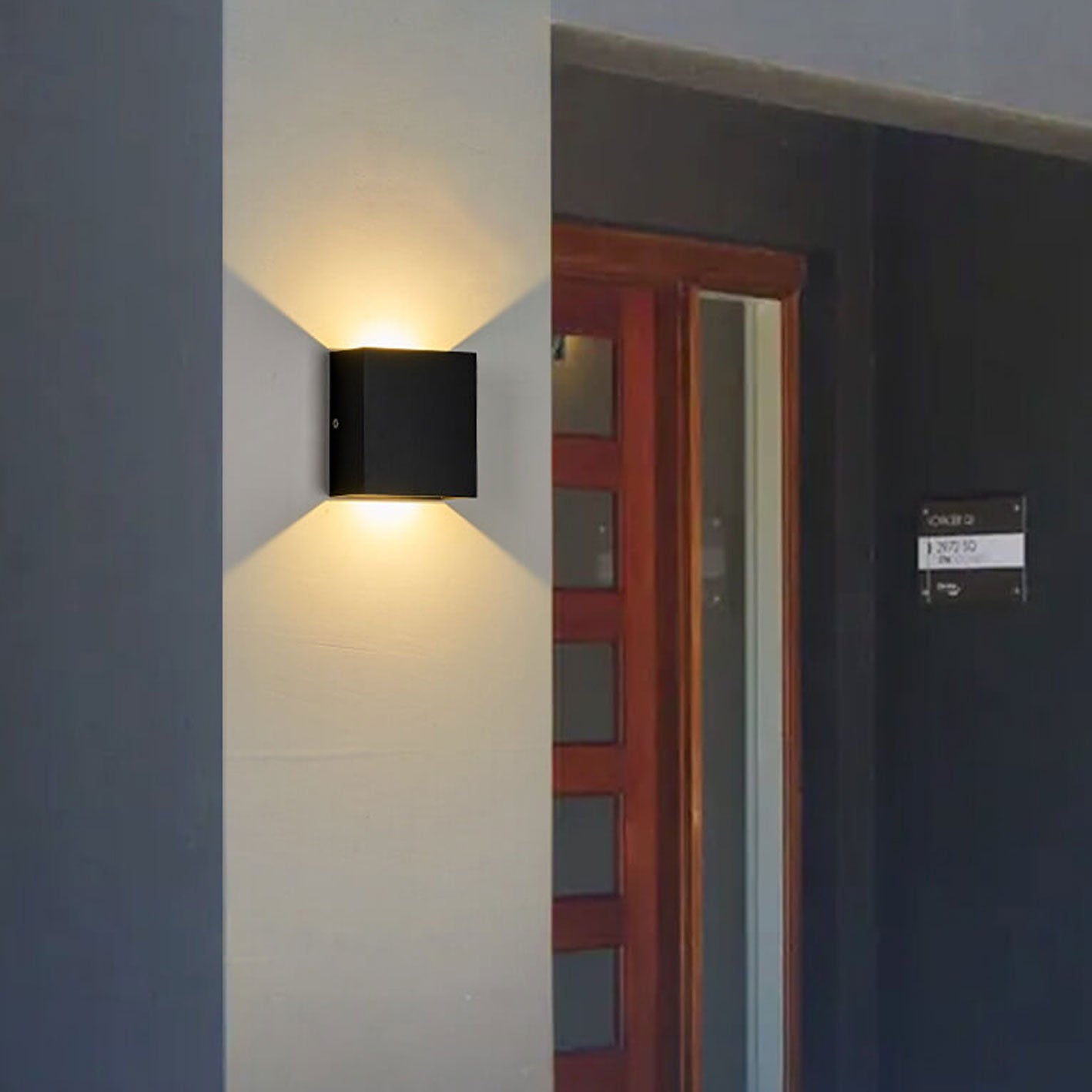 Moderne einfache quadratische LED-Körper-Sensor-Wandlampe