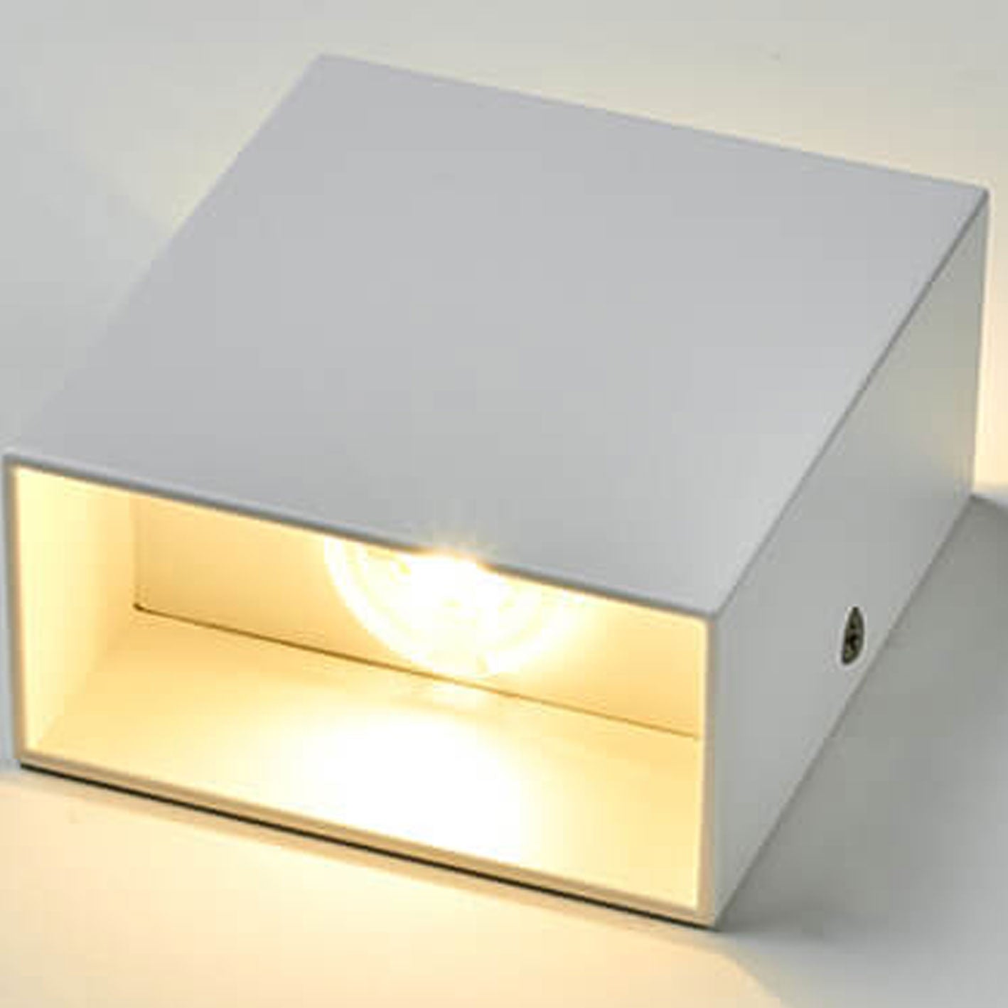 Moderne einfache quadratische LED-Körper-Sensor-Wandlampe