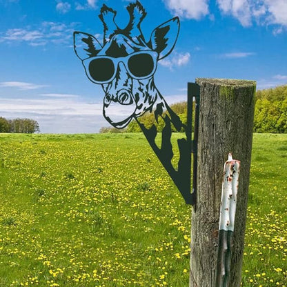 Outdoor Garten Bauernhof Spionierende Ziege Metall Kunstwerk Innendekoration