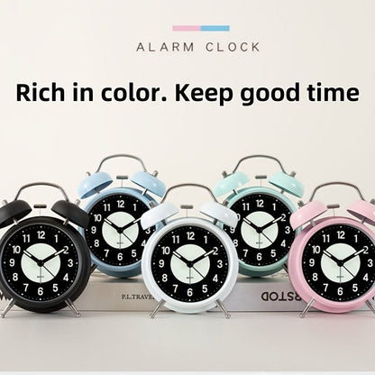 LuminousTime - Elegante Metallwecker mit sanfter Beleuchtung für friedliche Morgen und Nächte