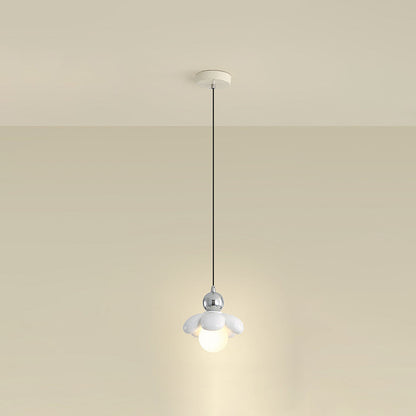 Zeitgenössische skandinavische Petal Eisenharz 1 - Licht Pendelleuchte für das Schlafzimmer