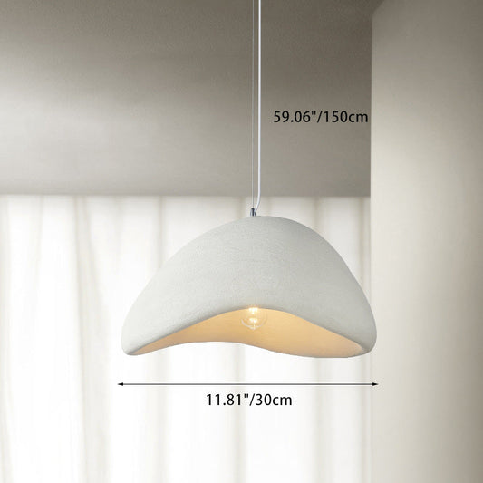 Zeitgenössische Skandinavische Halbrasierer Polystyrol 1 - Licht Pendelleuchte Für Esszimmer
