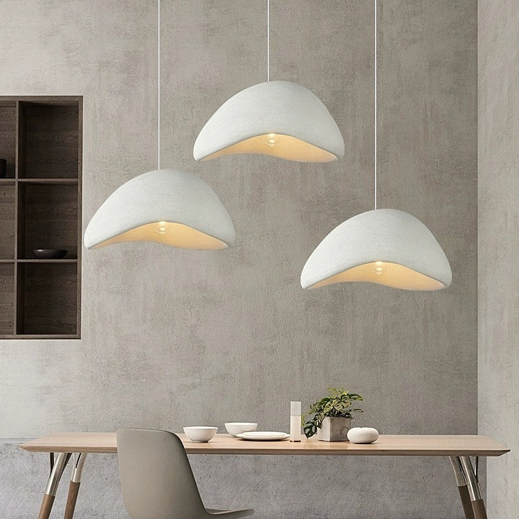 Zeitgenössische Skandinavische Halbrasierer Polystyrol 1 - Licht Pendelleuchte Für Esszimmer