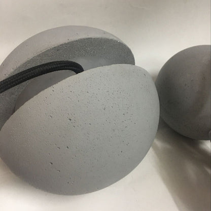 Zeitgenössische skandinavische Planeten Mond Zement Aluminium Acryl 1-Licht Pendelleuchte für das Schlafzimmer
