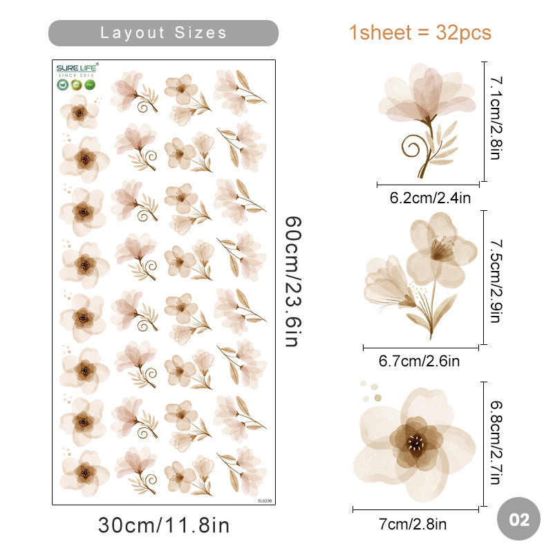 & Schmetterlinge Wandtattoos Abnehmbar PVC Vinyl Wandaufkleber Zum Dekorieren Wohnzimmer Schlafzimmer Wand Einfache DIY Wohnkultur