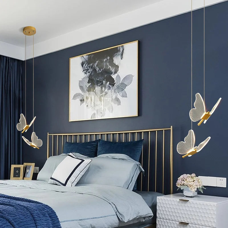 Schmetterling Pendelleuchte: Moderne LED Pendelleuchte für Decke Küche Wohnzimmer