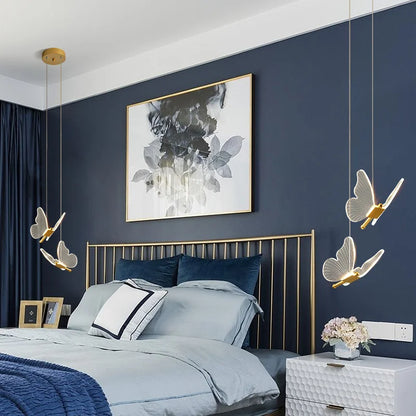 Schmetterling Pendelleuchte: Moderne LED Pendelleuchte für Decke Küche Wohnzimmer