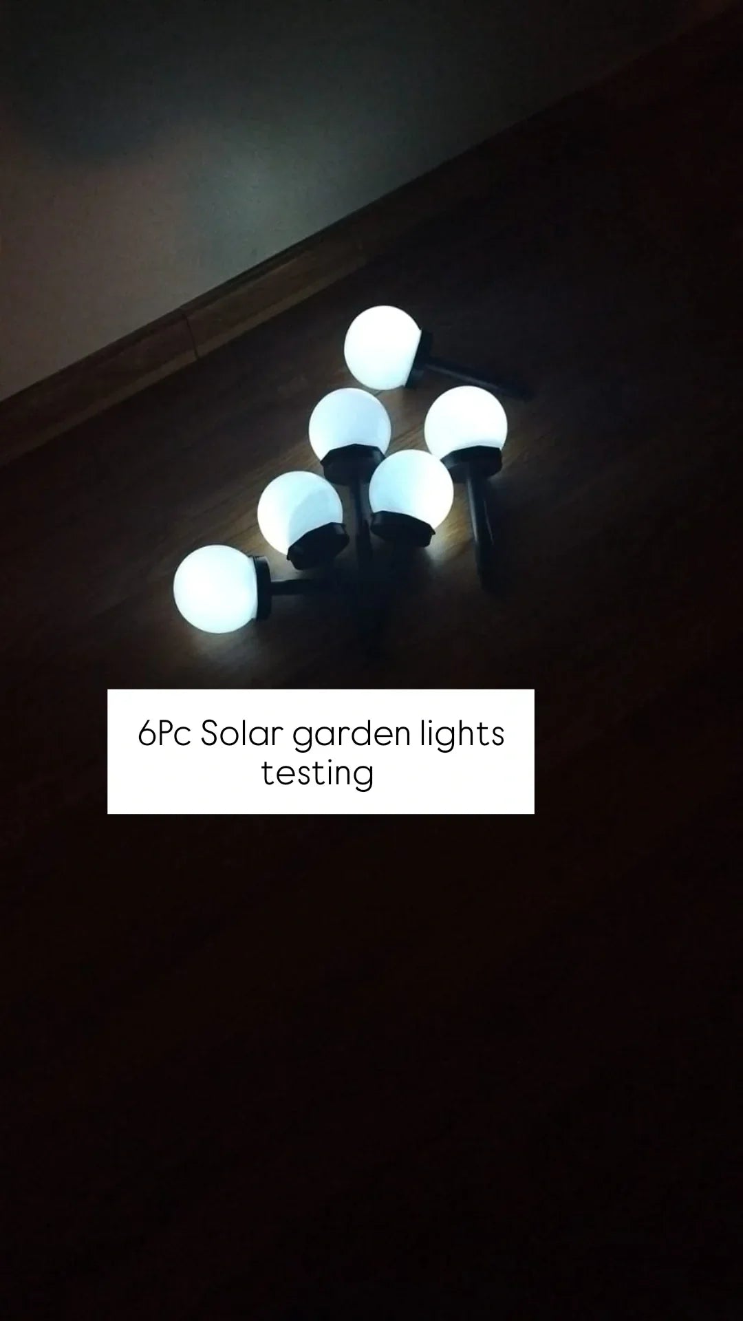 6 Stück Outdoor Ball Solar Gartenlichter