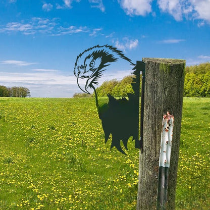 Outdoor Garten Bauernhof Spionierende Ziege Metall Kunstwerk Innendekoration