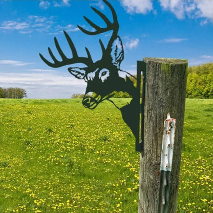 Outdoor Garten Bauernhof Spionierende Ziege Metall Kunstwerk Innendekoration