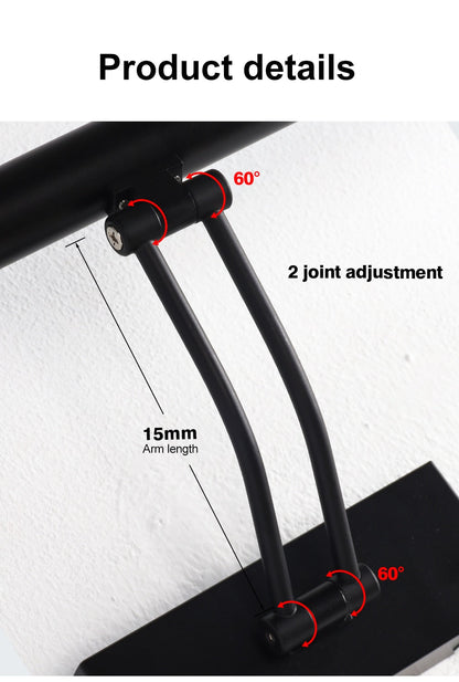 80-100cm LED Wandlampe - Moderne schwarze/silberne Wandleuchte für das Badezimmer, innen montierte Bildleuchte