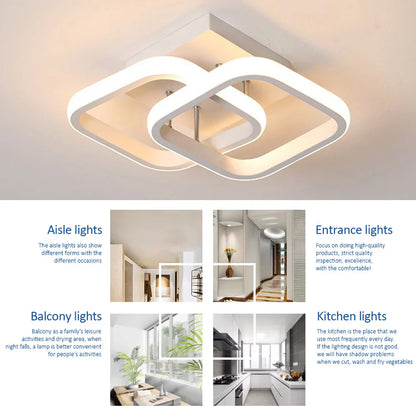 LED Deckenleuchte – Moderne Flur- und Balkonlampe