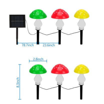 Eara - Solar-Pilz-Multicolor-Gartenlicht
