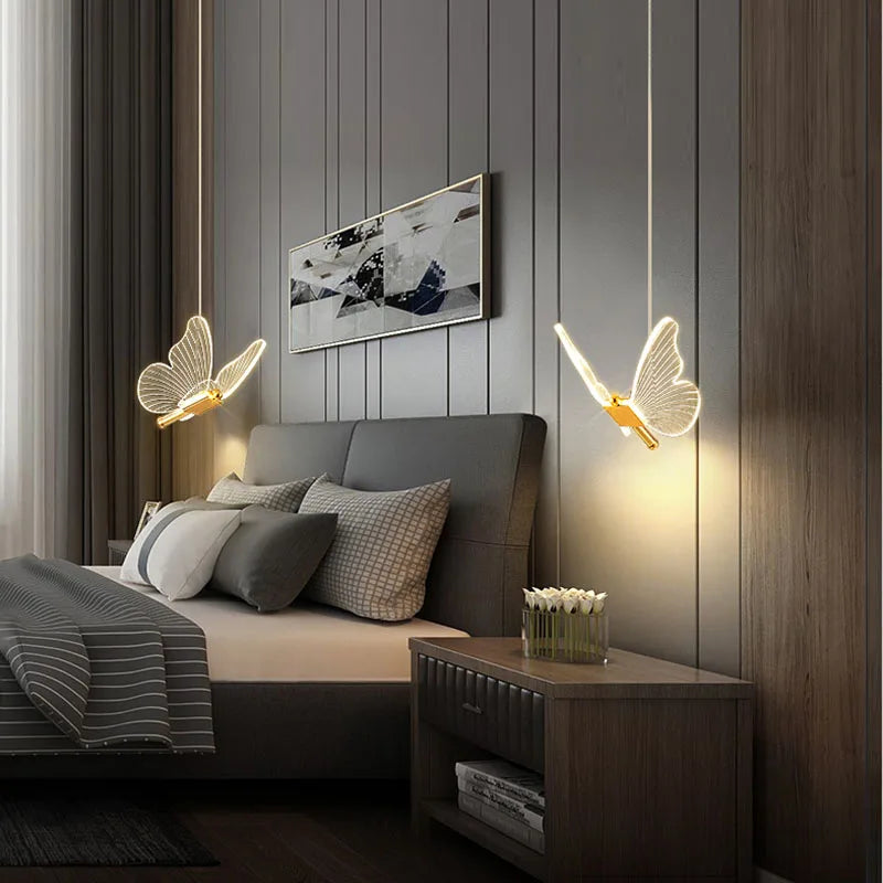 Schmetterling Pendelleuchte: Moderne LED Pendelleuchte für Decke Küche Wohnzimmer