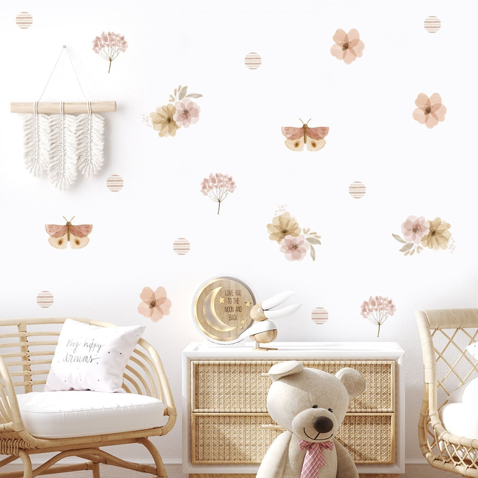 & Schmetterlinge Wandtattoos Abnehmbar PVC Vinyl Wandaufkleber Zum Dekorieren Wohnzimmer Schlafzimmer Wand Einfache DIY Wohnkultur