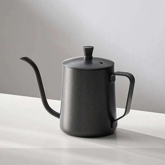 GIANXI Hand Punch Kaffeekanne Mit Deckel Tropf Schwanenhals Auslauf Kaffee Wasserkocher Lange Öffnung Kaffeemaschine Kaffee Zubehör