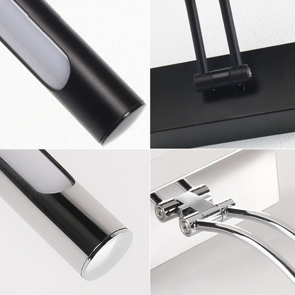 80-100cm LED Wandlampe - Moderne schwarze/silberne Wandleuchte für das Badezimmer, innen montierte Bildleuchte