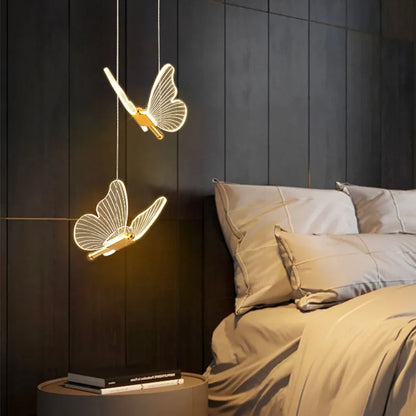 Schmetterling Pendelleuchte: Moderne LED Pendelleuchte für Decke Küche Wohnzimmer