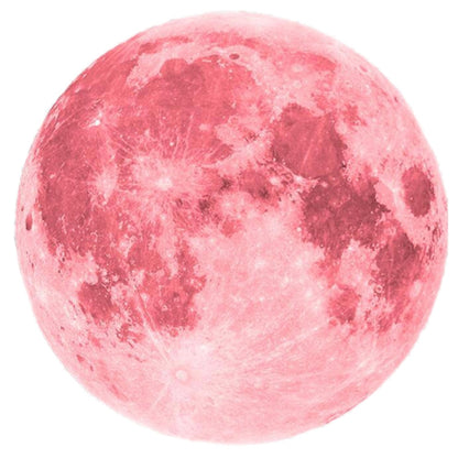3 PCS AFG33003 Wohnkultur Leuchtende Sterne Mond PVC Aufkleber, Spezifikation: rosa Mond 30cm