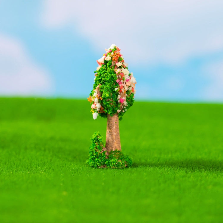 5 Stück Micro-Landschaft Simulierte Grüne Bäume Blumen DIY Garten Ökologische Ornamente, Stil: Nr. 14 Lange Grasbaumblume