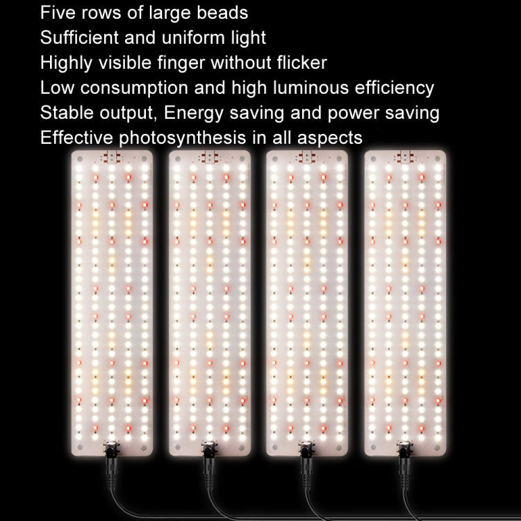 1 Kopf 12V Sonnenkaltes Lichtpaneel Pflanzenwachslampe Setzling Fülllichter (US-Stecker)