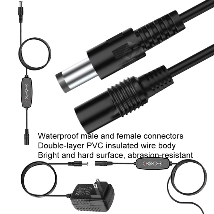 1 Kopf 12V Sonnenkaltes Lichtpaneel Pflanzenwachslampe Setzling Fülllichter (US-Stecker)