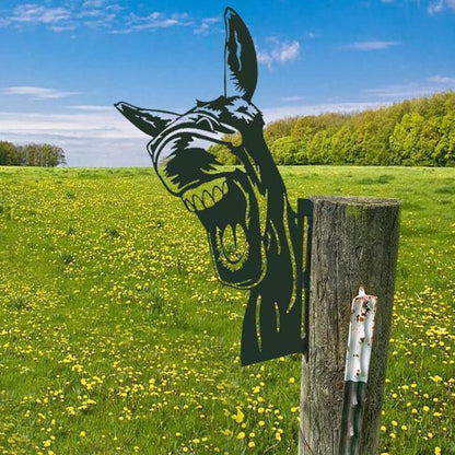 Outdoor Garten Bauernhof Spionierende Ziege Metall Kunstwerk Innendekoration