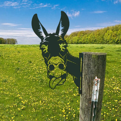 Outdoor Garten Bauernhof Spionierende Ziege Metall Kunstwerk Innendekoration