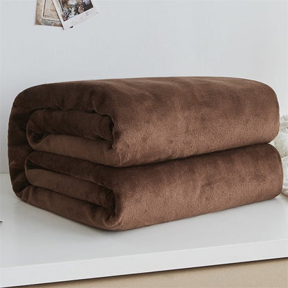 Plüschige warme Korallenfleece-Decke